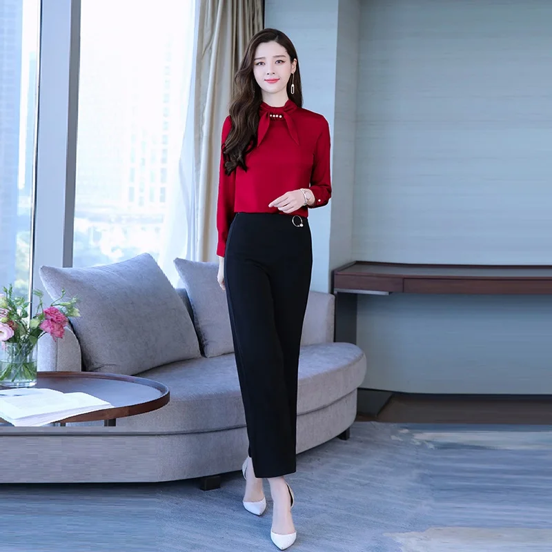 Женский комплект из 2 предметов офисные брюки костюмы новинка 2019 года весенние