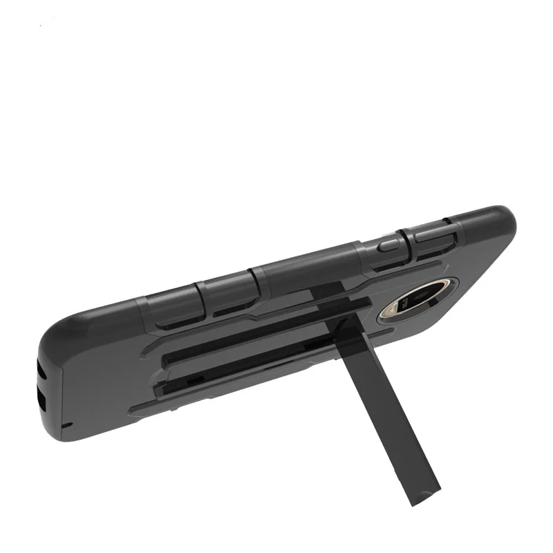 Противоударный двухслойный чехол с зажимом для ремня и подставкой на 360 градусов