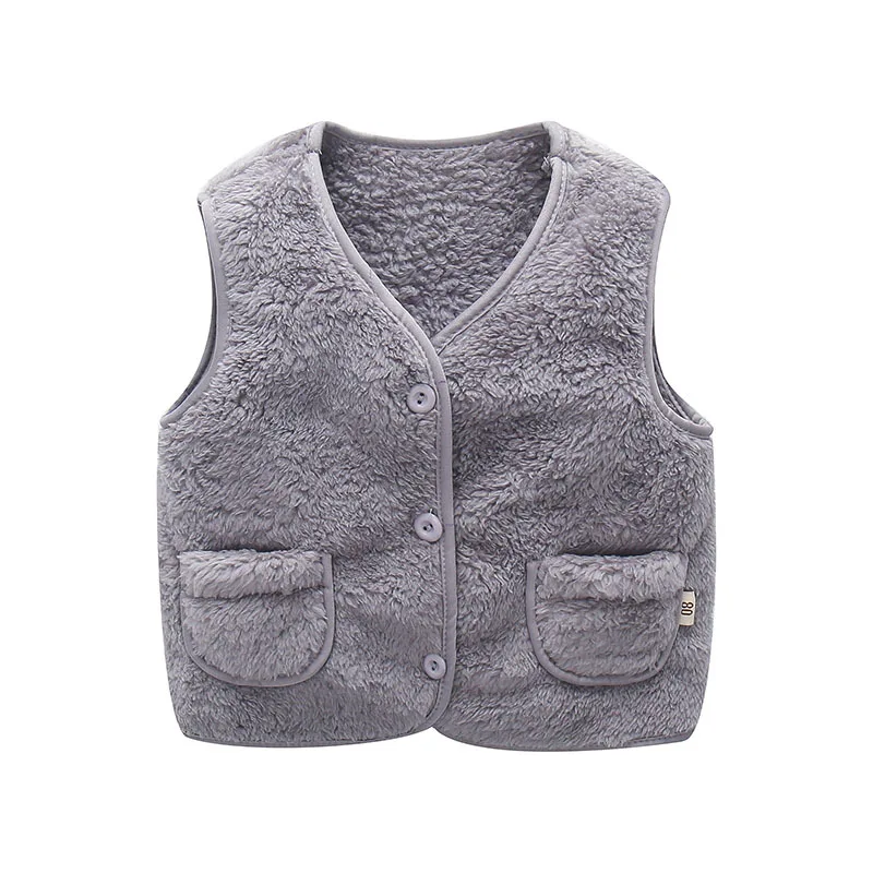 new grey PPXX/; зимний детский жилет; Меховой жилет для малышей; Детский Светильник; жилет для девочек и мальчиков; детская одежда; Меховая куртка без рукавов - Цвет: new grey