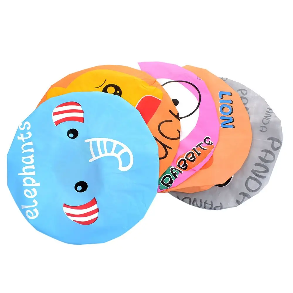 

HEALMEYOU Waterproof Shower Environmental Protection Lace Elastic Band Hat Bath Cap