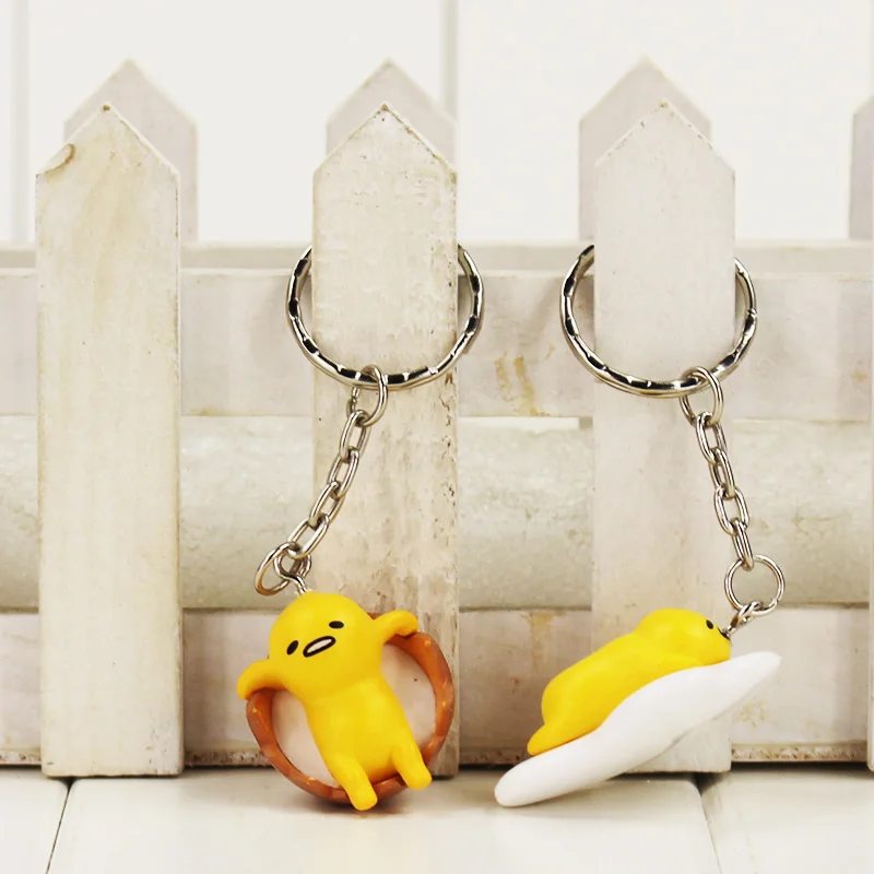 4 шт./компл. Gudetama Lazy Яйцо Брелок-подвеска брелок ПВХ фигурка игрушки
