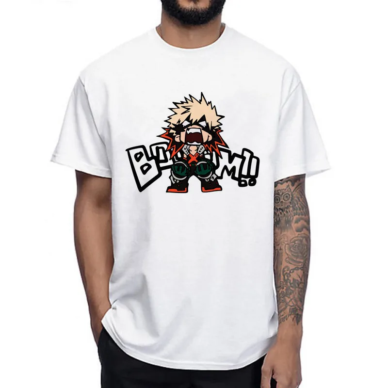 Новая футболка Boku No Hero моя геройская Академия аниме Мужская Izuku Midoriya Смешные