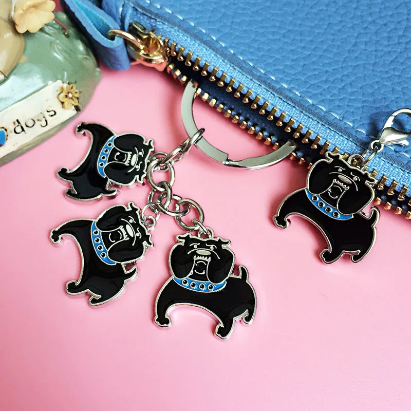 Американский хулигана кольцо для ключей собаки брелок на сумку ключи от машины