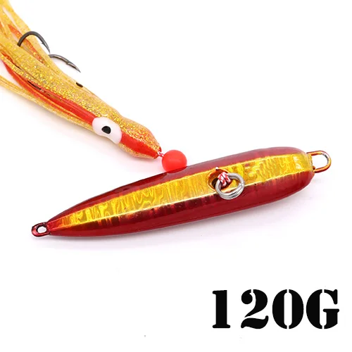 B 120g Inchiku дергающаяся приманка, 120g 150g 180 г 200 на корабль, вялая блесна, Металическая дергающаяся Осьминог Assist, крючки, станок и королевской рыбы Snappers коньки - Цвет: B 120g