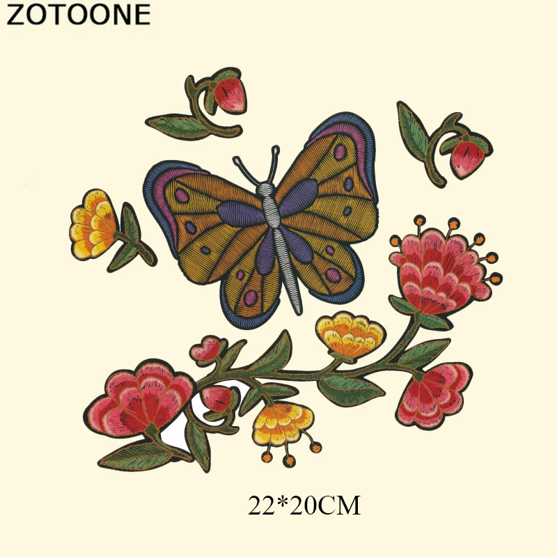 ZOTOONE Цветочная нашивка с утюгом на переноске для девочек одежда полосатая