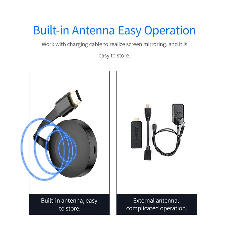 ROCK HDMI приемник mirascreen ключ Wi-Fi дисплей 2 4 ГГц + 5 двойной Частотный Miracast Chromecast tv 1080 P HD
