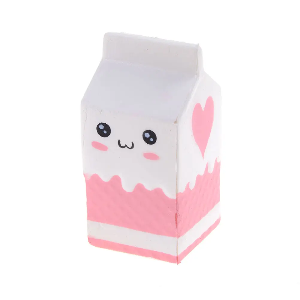 

kawaii smile Squishy milk bag/bottle/can/box Squeeze fun Soft Slow Rising stress reliever jumbo Squishes PU Cute Antistress toys