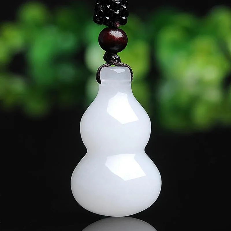 Синьцзянская белая Нефритовая Тыква ожерелье с подвеской Прямая поставка