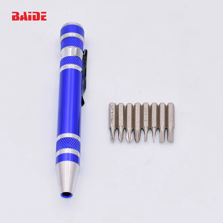 

8 in 1 Metal Screwdriver 50pcs/lot