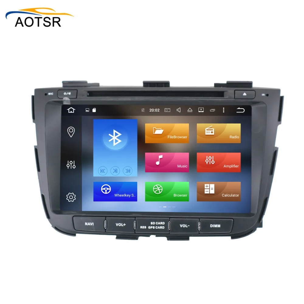 Автомобильный dvd плеер с gps Android 8 0 для KIA SORENTO 2012 2013 2014 2015 автомобильный 2 din