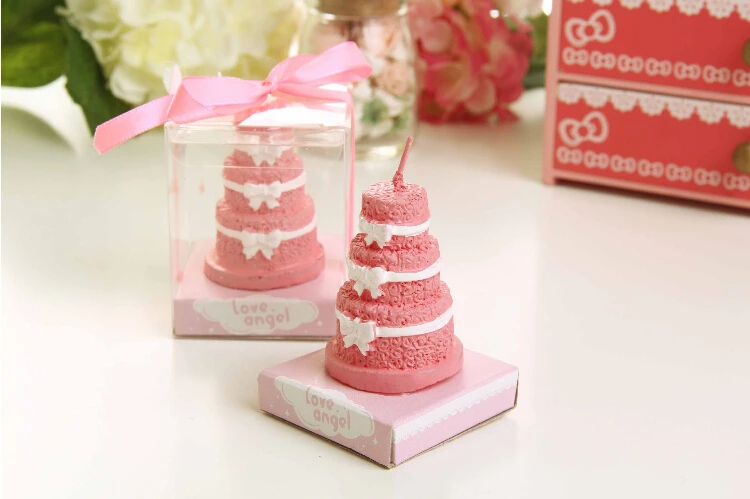 

5.2*5.2*6 cm Bowknot cake wax Birthday party gift bakery products