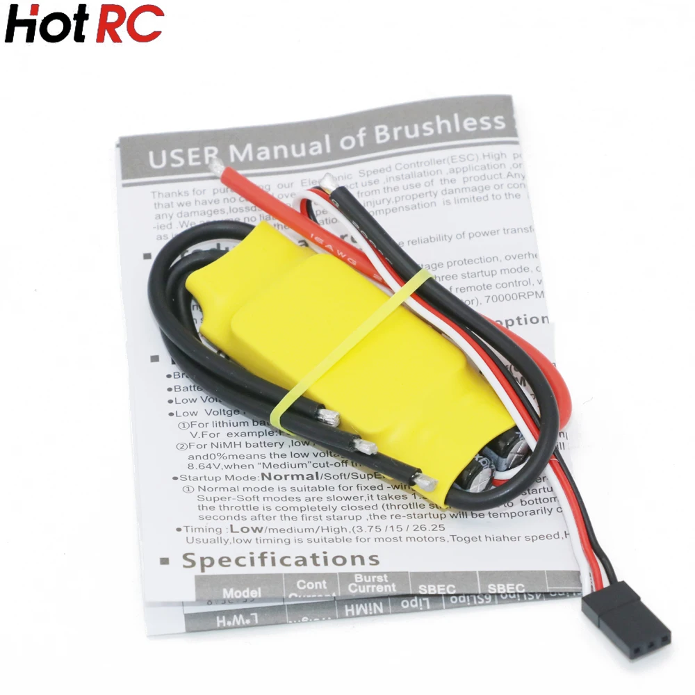 Бесщеточный контроллер скорости двигателя RC BEC 30A ESC для квадрокоптера QAV210 QAV250 ZRM250