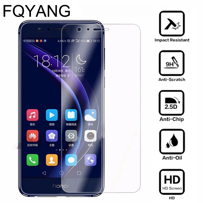 Закаленное стекло FQYANG 9H 0 26 мм для HUAWEI Y6 Y7 Y9 Prime 2018 2019 Mate 8 9 10 10LITE 9LITE Защитная пленка