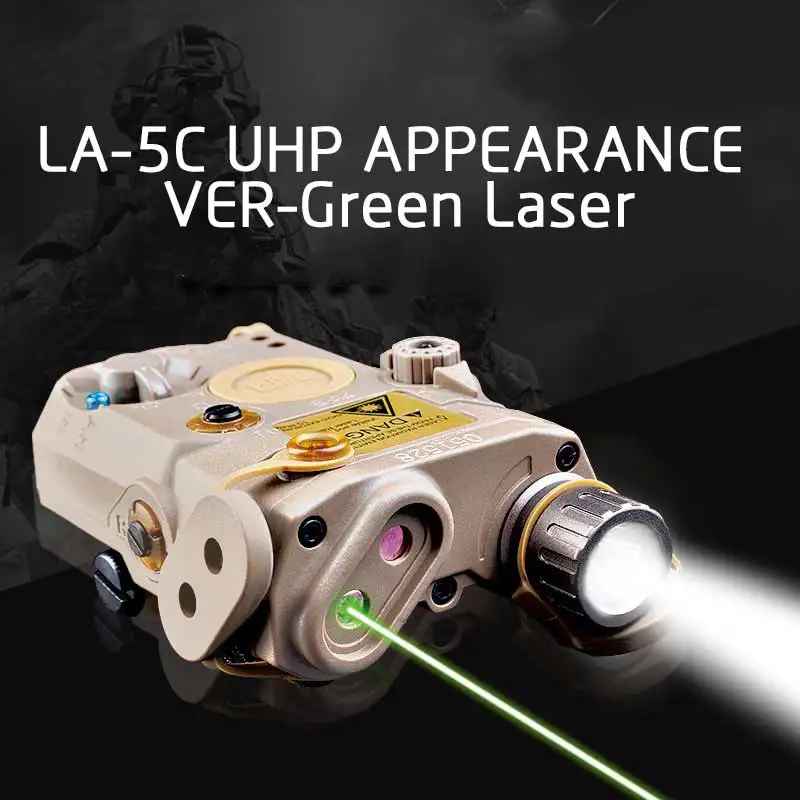 Airsoft зеленый лазерный прицел оружие Тактический Peq в PEQ-15/LA-5C UHP вспышка светильник