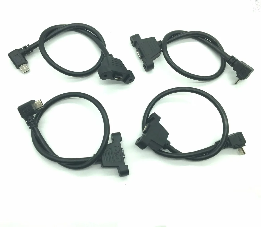 Вверх вниз левый правый Micro 5pin USB 2 0 штекер разъем к Женский Удлинительный кабель 30