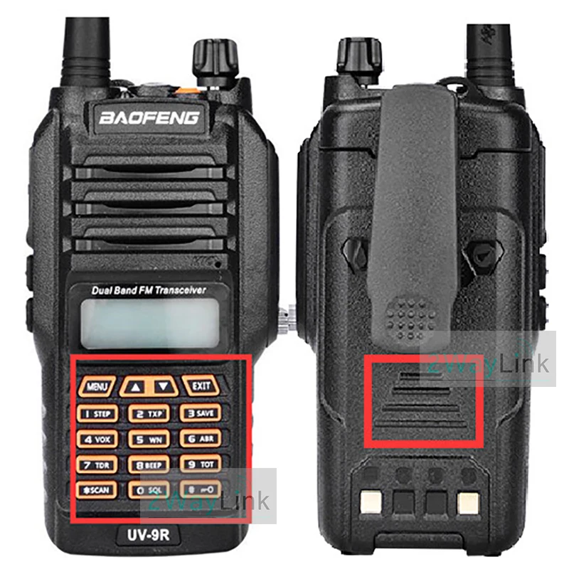 UV-9R аккумулятор 2200 мАч Baofeng водонепроницаемый Walkie Talkie UV-9R Baofeng 8 Вт Ham Радио UV 9R батарея Baofeng