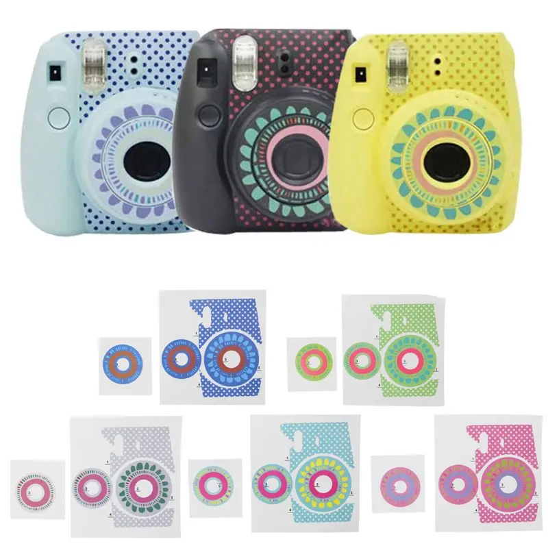 Пленка для Instax Mini 8/9 наклейки с подсолнухами защиты Fujifilm Polaroid Камера|Аксессуары