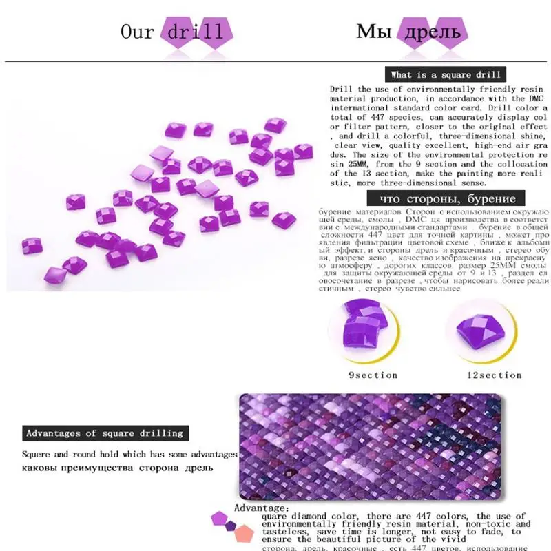 Новый полный квадратный алмаз 5D DIY Алмазная картина Лотос пруд тигр вышивка