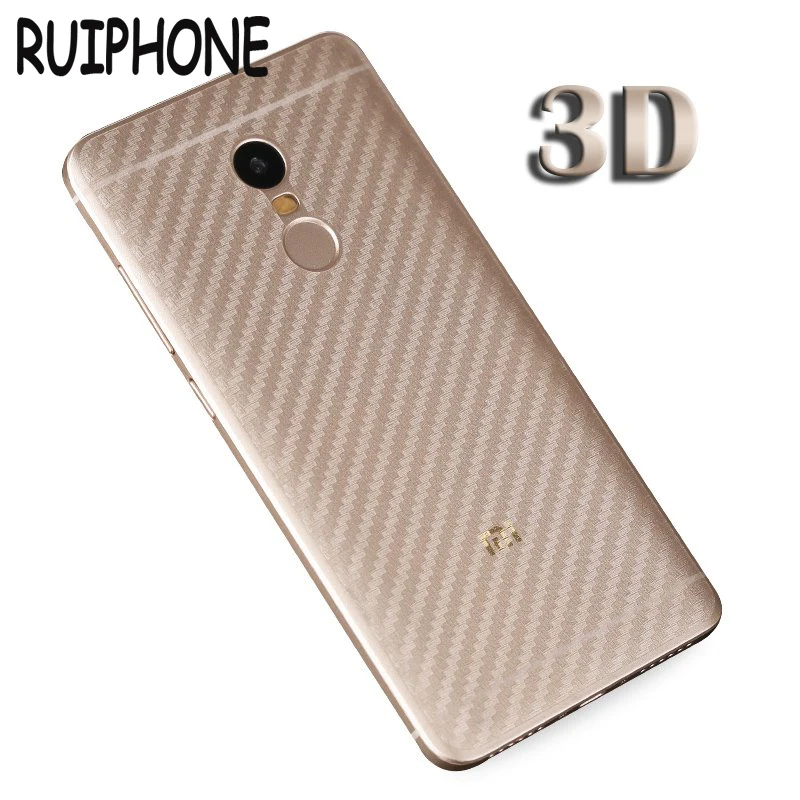 5Pcs/Lot Carbon Fiber 3D For Xiaomi Redmi Note 3 4 4X 5 Pro Screen Protector Note5 Back Cover Film | Мобильные телефоны и