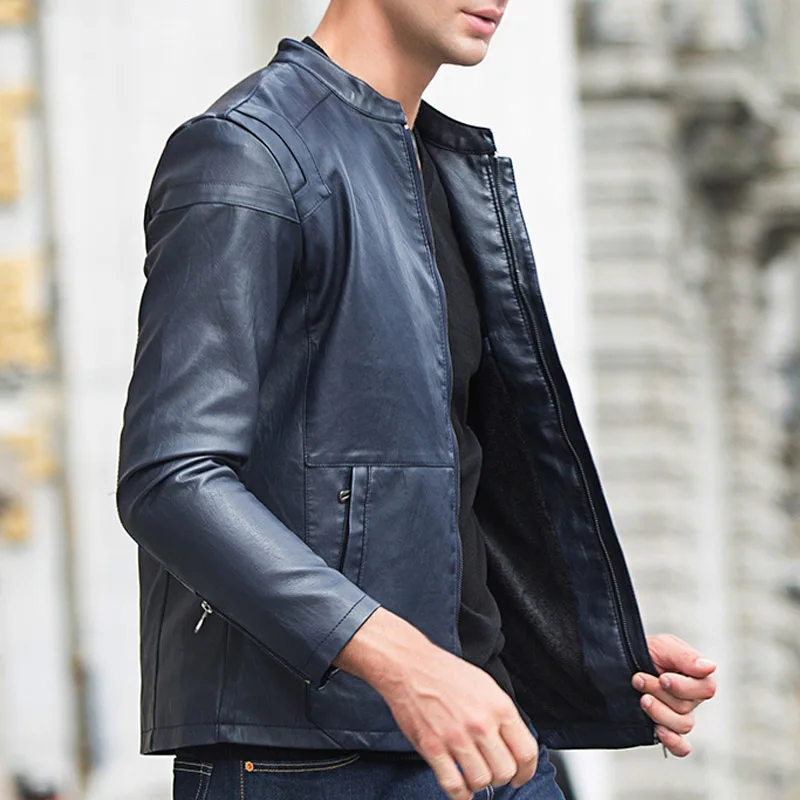 Куртка TANGNEST Мужская из искусственной кожи 5 цветов 2019|mens pu leather jacket|designer jacketgood jacket |