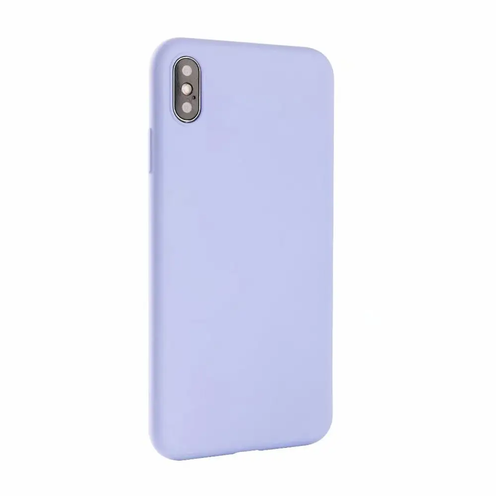 Light Purple Роскошный ТПУ цветной чехол для телефона для iPhone 11 Pro 8 Plus 7 6 6S X XS Max XR противоударный матовый Мягкий силиконовый чехол-накладка - Цвет: Light Purple