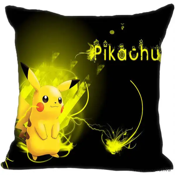Square Pillowcases Заказная декоративная наволочка Pokemon Pikachu квадратная Наволочка на молнии 35X35,40x40,45x45 см(с одной стороны) 180527-21-13 - Цвет: Square Pillowcases