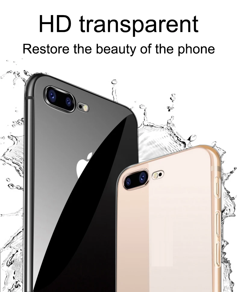 Ультратонкий прозрачный ТПУ силиконовый чехол для iPhone XS MAX XR 6 7 6S 5 Plus защитный резиновый чехол для телефона для iPhone 8 7 Plus