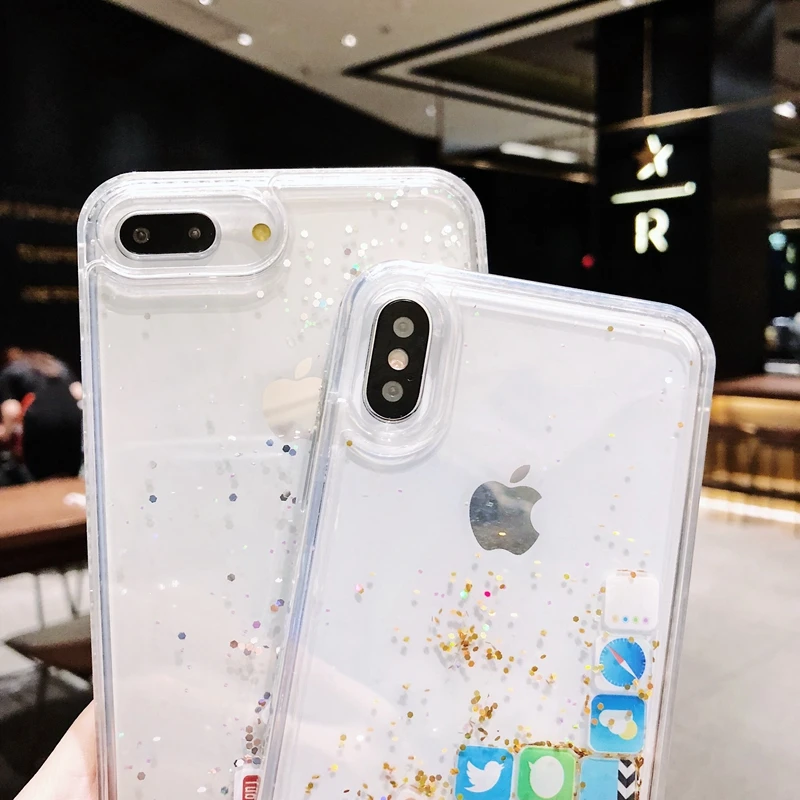 3D модные мобильные приложения значок шаблон чехол для iPhone X мигающий