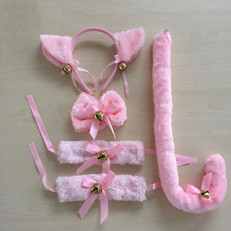 Лолита платье горничной аксессуары к костюму для Косплей кошачьи уши