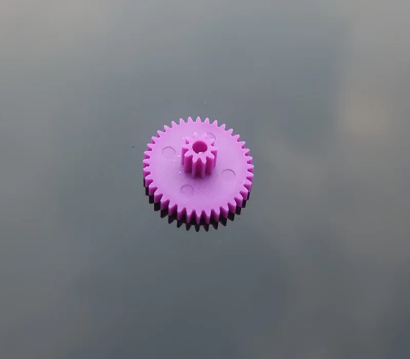 

K852b 36102B Bi-layer Gear DIY Purple Color Plastic Double Gear Module 0.4 Free Shipping Russia Spain USA