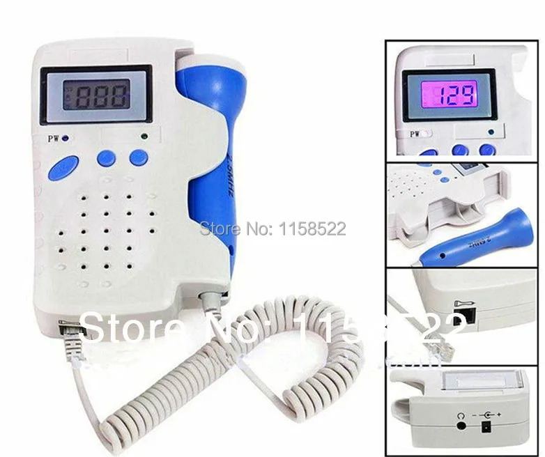 doppler ultrasound pregnancy CE &amp FDA Fetal Doppler handheld digital 2.5MHZ doctor or nurse use LCD screen display |