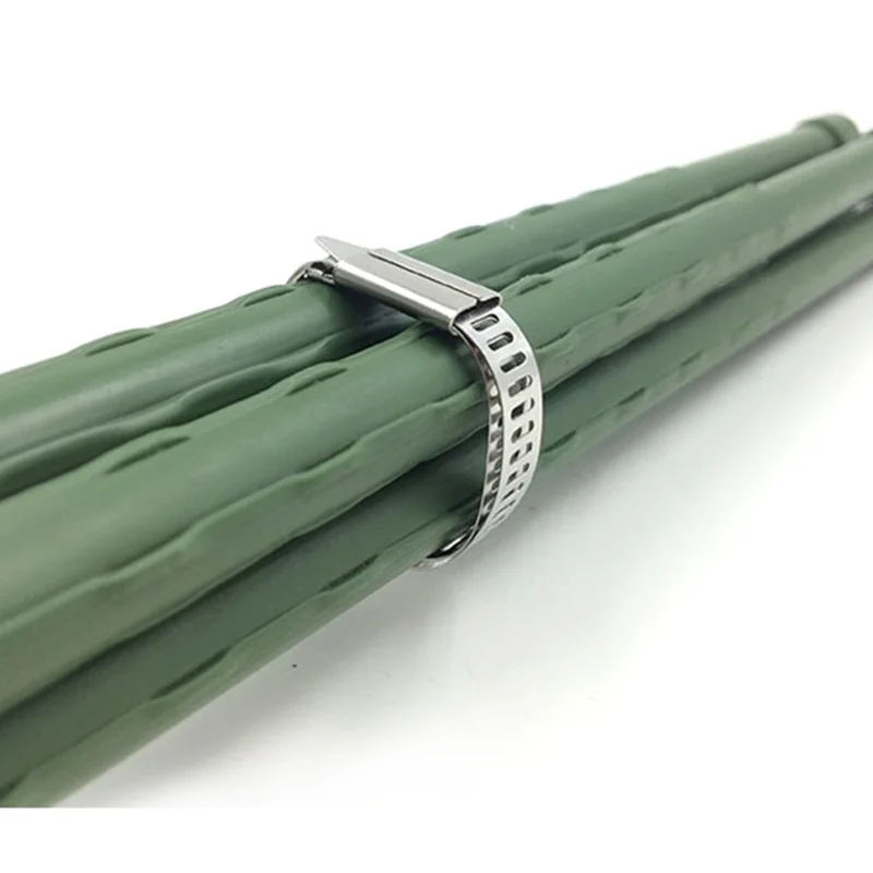 Прочные самоблокирующиеся Металлические Кабельные стяжки 304 застежки из