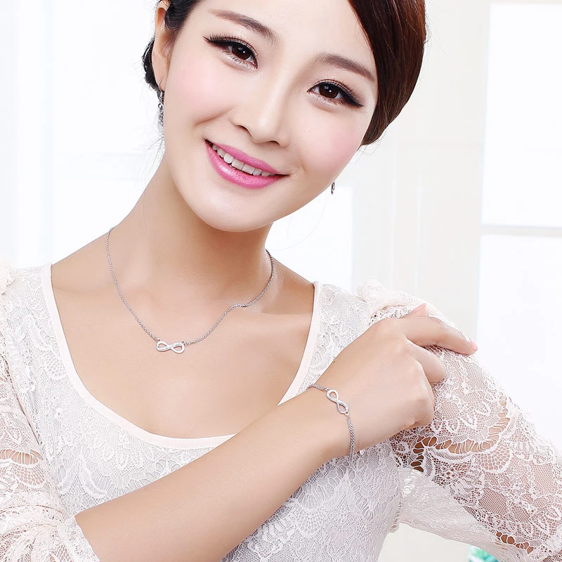 OUXI Fashion Bracelet Crystal CZ Hand Link Chain Bracelets for Women White Gold Color Engagement Jewelry | Украшения и аксессуары