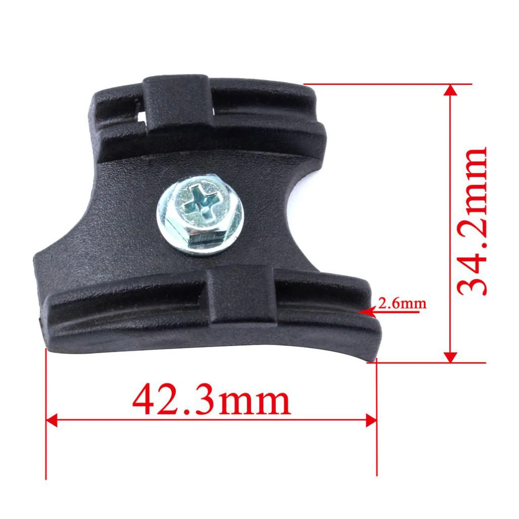 42.3 x 34.2mm Держатель кабеля для велосипеда с низким коэффициентом трения, направляющий MTB дорожный велосипедный каркас, направляющий корпус с винтами - Цвет: 42.3 x 34.2mm