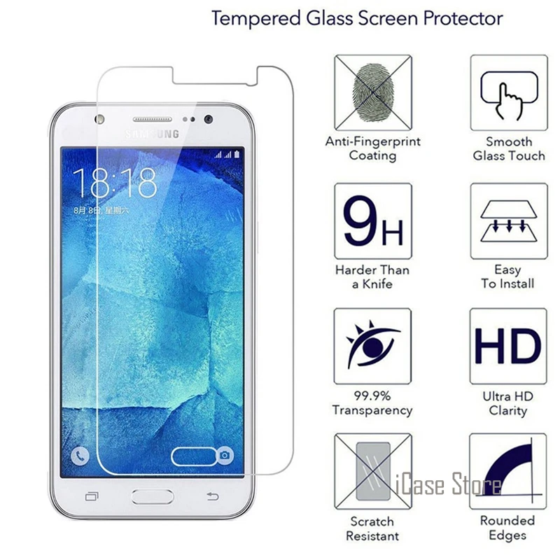 J5 закаленное Стекло премиум класса Экран протектор для Samsung Galaxy J500 SM J500F 2015/2014