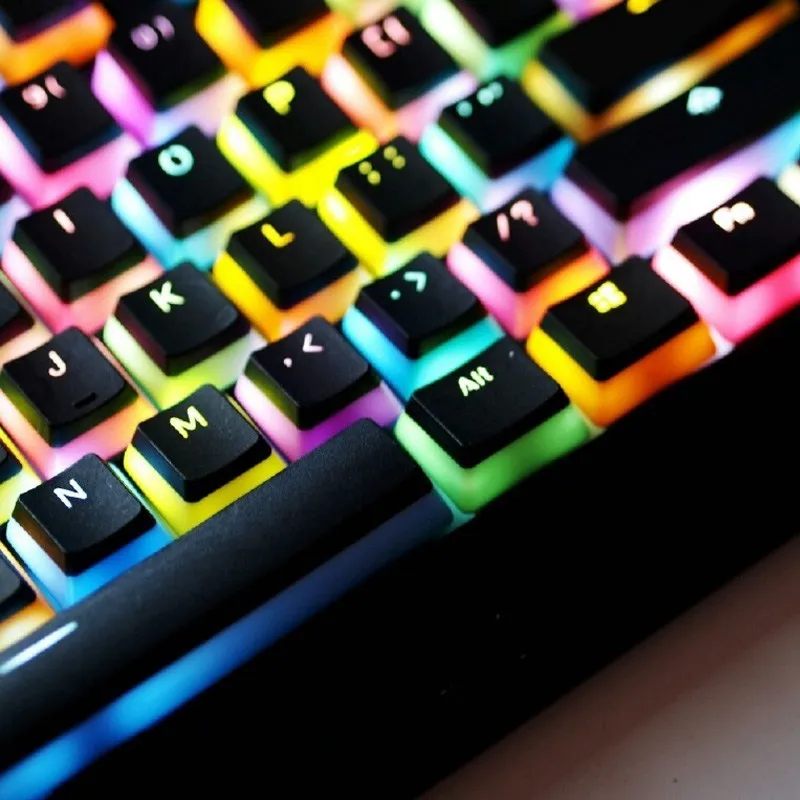 Механическая клавиатура с подсветкой полупрозрачная толстая PBT OEM профиль 104