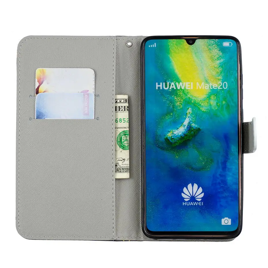Роскошный чехол кошелек с откидной крышкой для huawei Mate 20 P10 P20 Lite P Smart Enjoy 7S NOVA 3I Honor 9 8