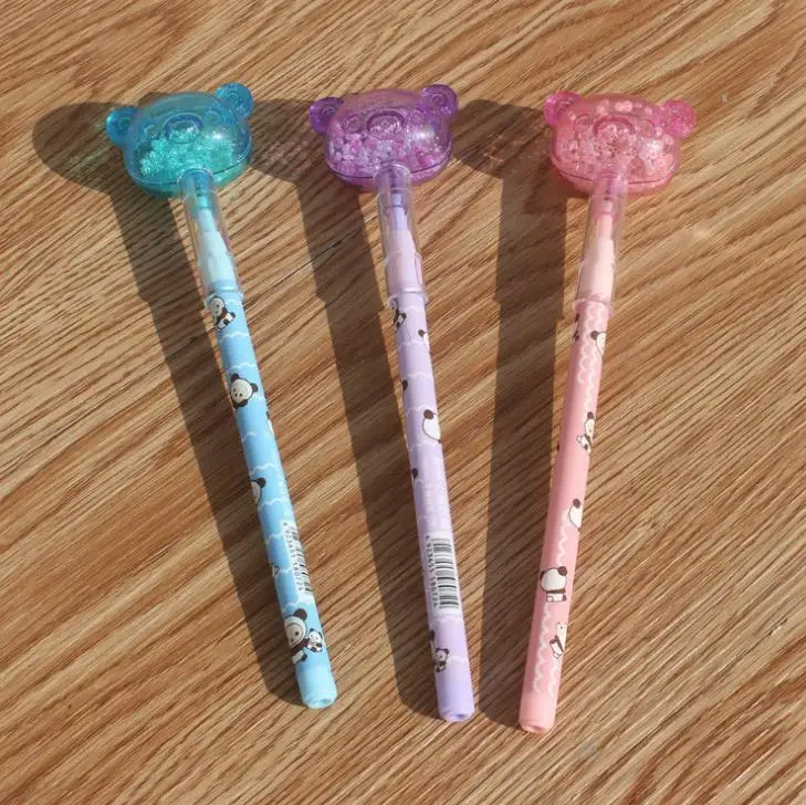 3 шт./компл. Kawaii Стекло медведь пуля Пластик HB механические карандаши автоматические карандаши для детей Подарочные канцелярские принадлежности для школьников, студентов