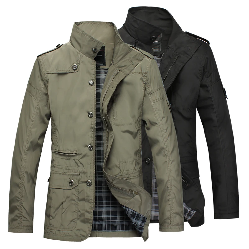 

Men's slim Jacket Trench coat Fashion jaqueta Casual Coats for men chaqueta male jackets Windbreaker Outerwear Veste Homme