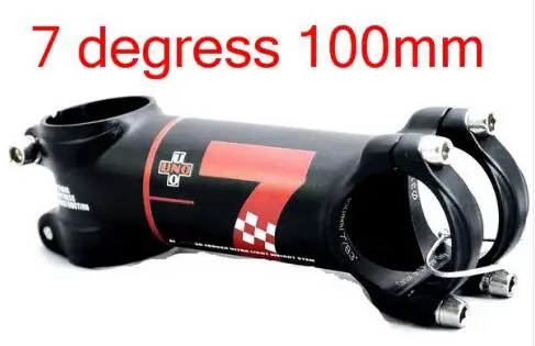UNO 7 велосипедный стержень MTB Горный Сверхлегкий AL7050 7 17 градусов дорожный велосипедный Стержень 31,8 60 70 80 мм 90 100 110 120 130 мм Kalloy - Цвет: 7 Degree 100mm