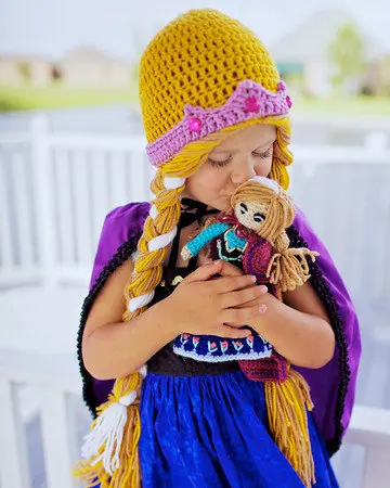 GIELS handmade Crochet for princess Hat Children's girls hats - Toddler to Adult 100% cotton Party COS PLAY | Детская одежда и