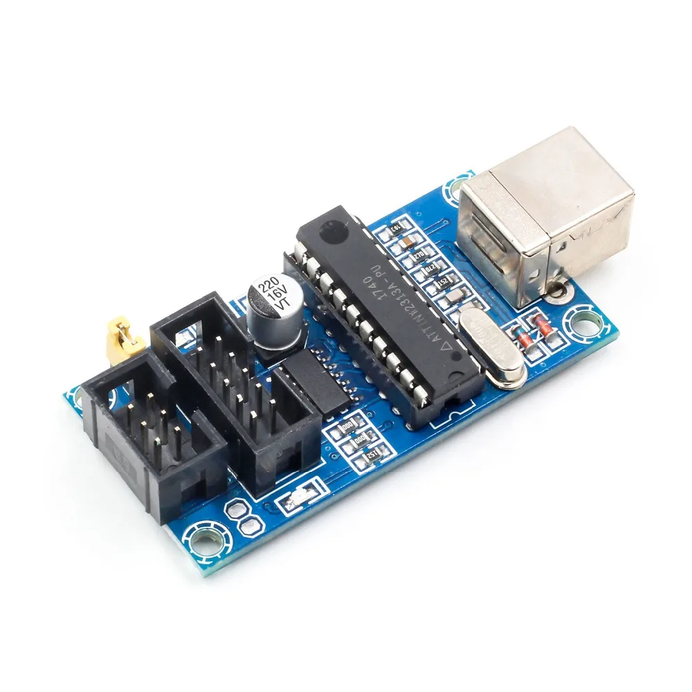 1 компл. USBTiny USBtinyISP AVR ISP программатор загрузчик Meag2560 UNO R3 с 10 контактным кабелем