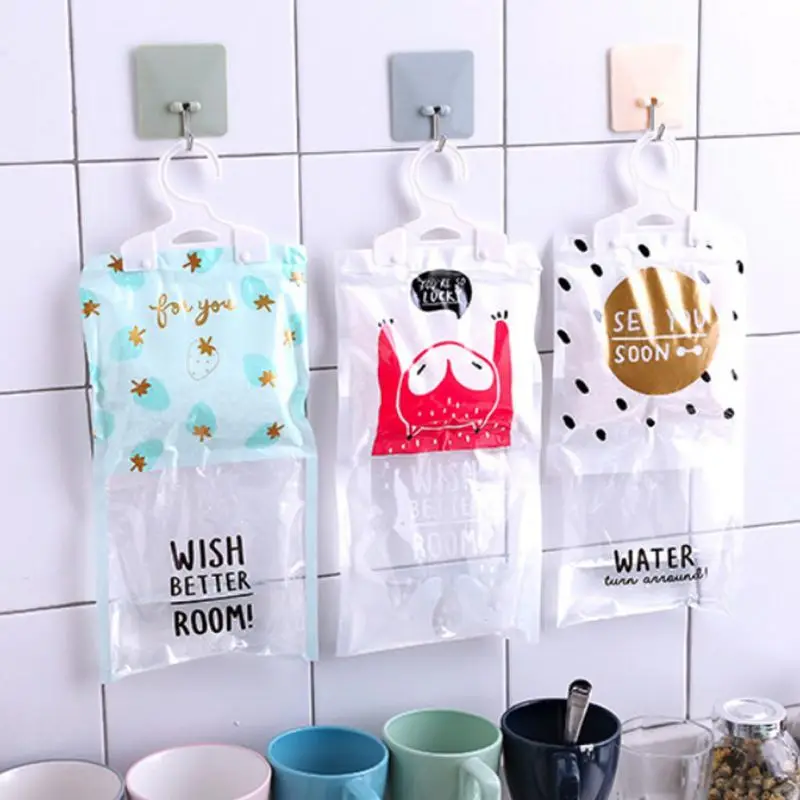 Cartoon Desiccant Packs Highly Moisture-proof Hanging Wardrobe Dehumidifier Wardrobe Moisture Absorption Bag Anti-mold Desiccant