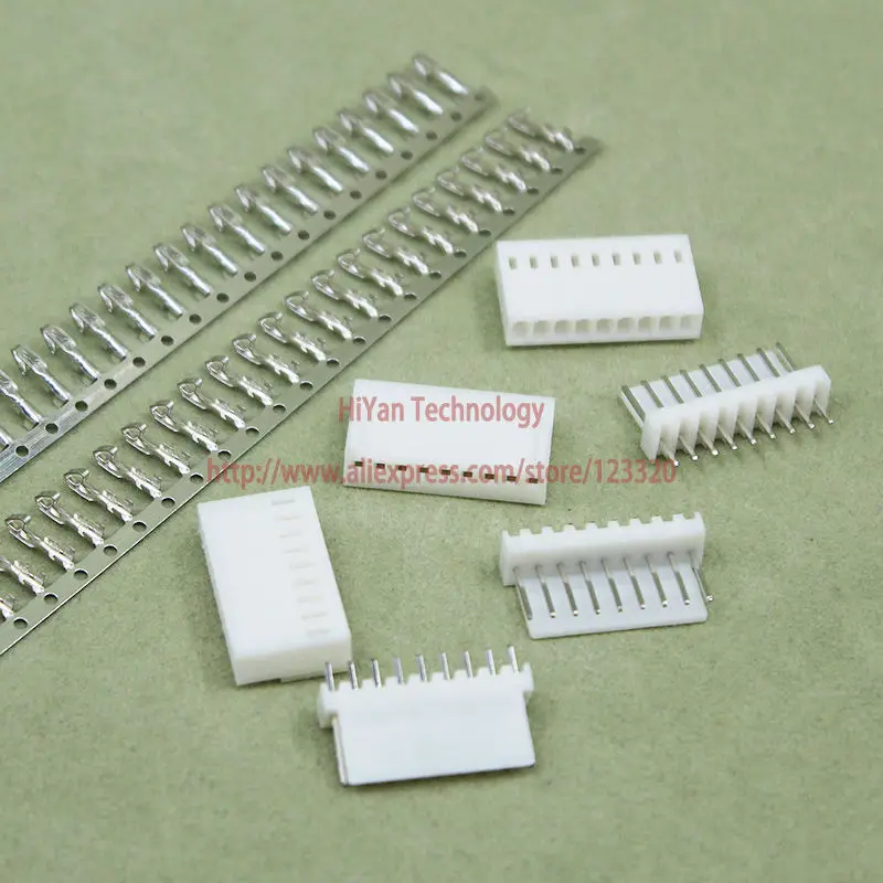 (50 компл./лот) разъем KF2510 2510 9Pin шаг: 2,54 мм/0,1 дюйма 180 градусов контактный разъем + терминал + Корпус KF2510-9P