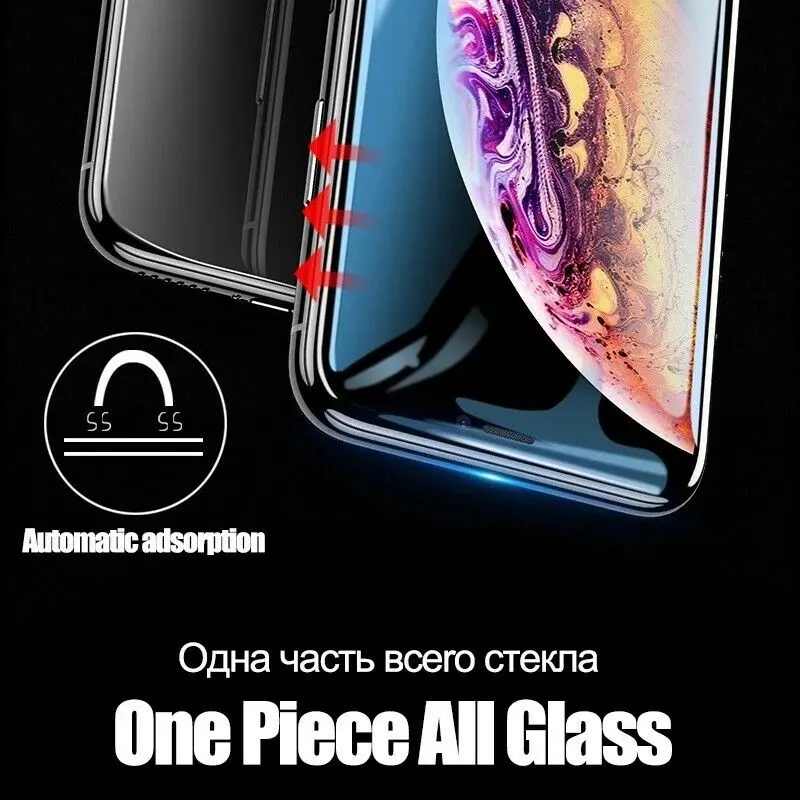 Закаленное защитное стекло 10D с полным покрытием для iPhone X XR Xs Max 8 7 6s plus 10 шт. в