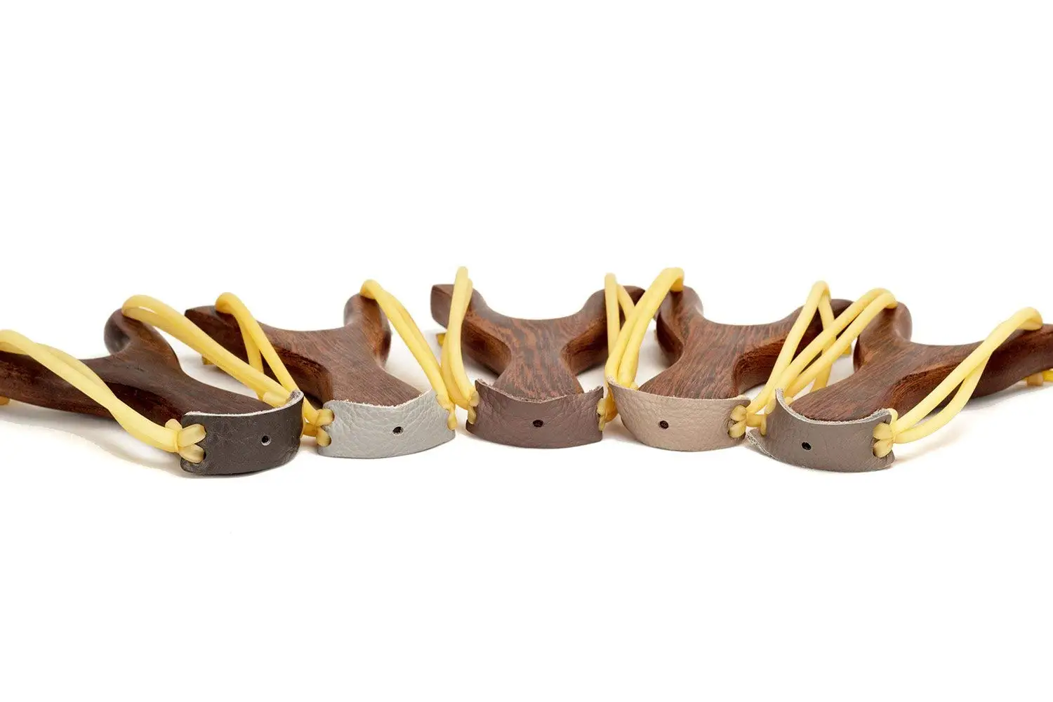 Powerful Wooden Slingshot Shot Brace Catapult With Rubber Band Shooting Balls For Hunting Sports Practice Outdoor Entertainment