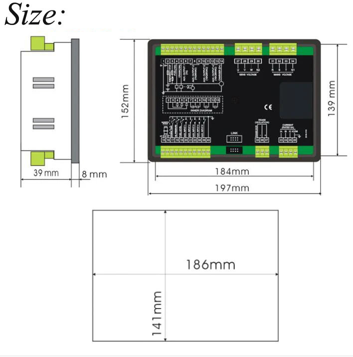 Автоматический дизельный генератор стартовый контроллер блок распределения