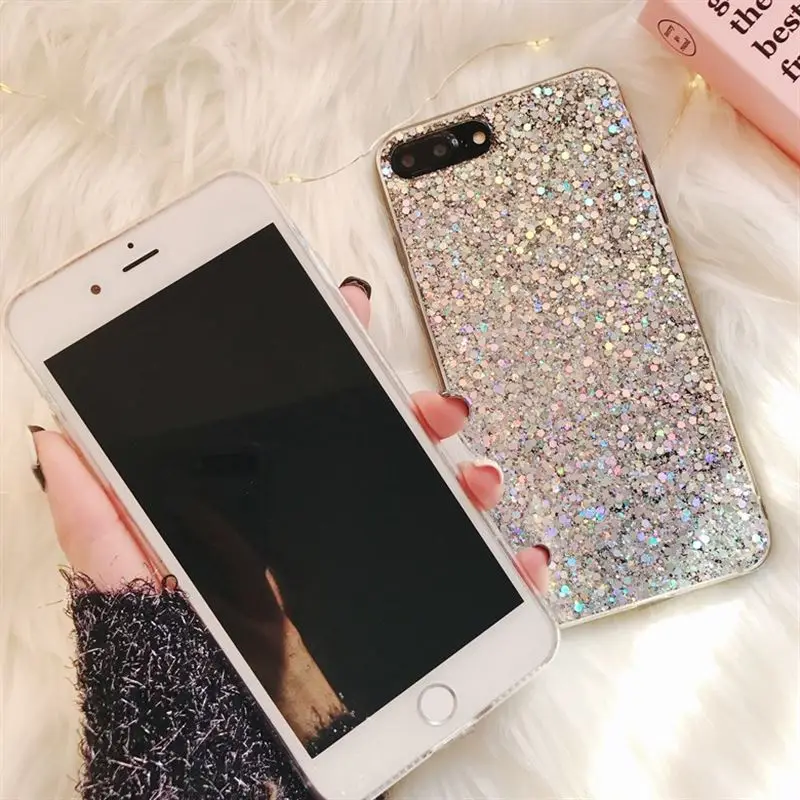Чехол для iPhone 6s силиконовый Блестящий Кристальный Мягкий чехол из ТПУ Funda 11 Pro Max 7 8