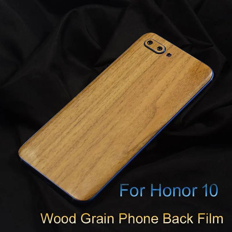 2018 New Wood Grain Back Sticker Film Protective Phone Wrap Skins Paste Membrane for Huawei Honor 10 |