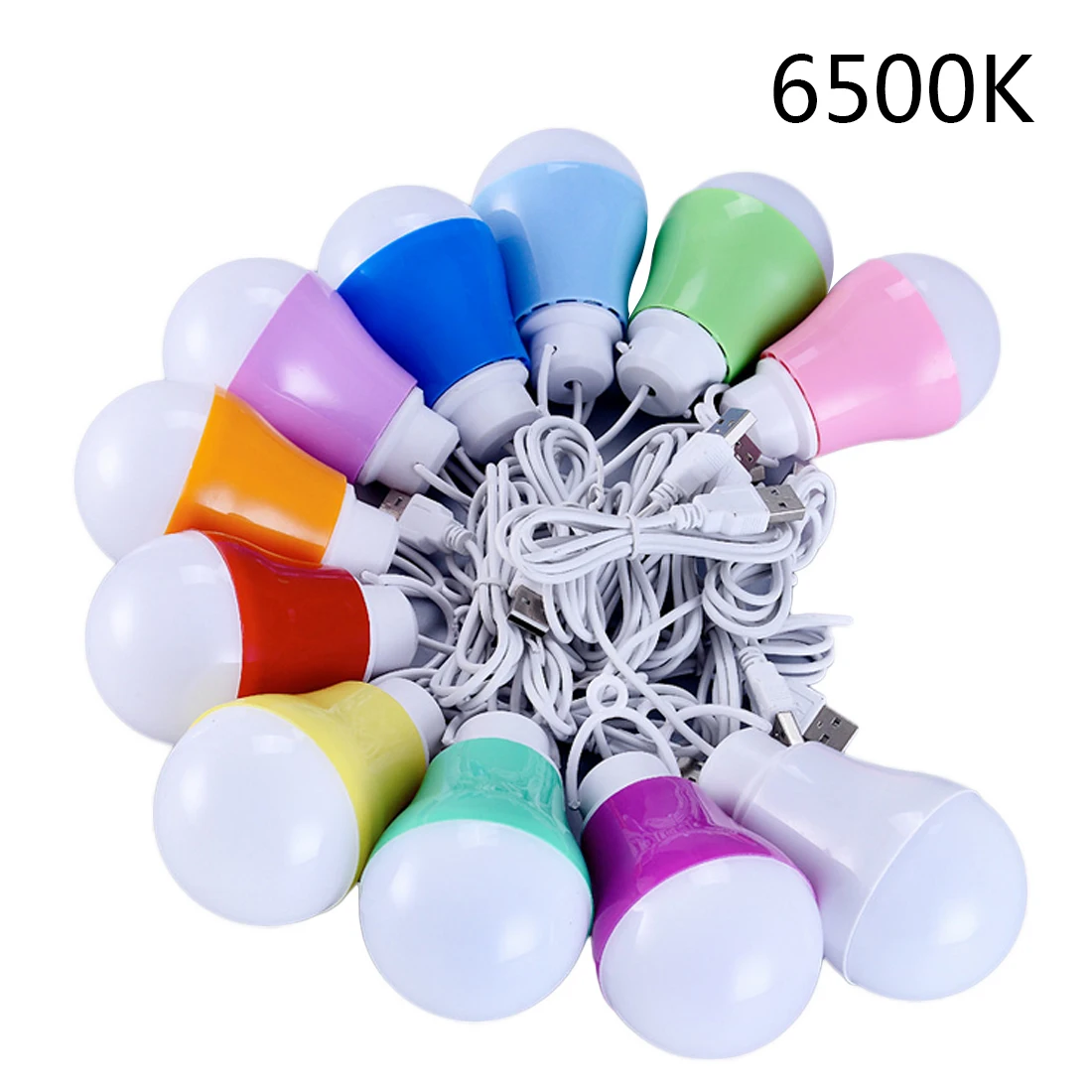 Cold Light 6500K 5 в 5 Вт лампочка USB светильник портативный светодиодный светильник 5730 для походов кемпинга палатки путешествия работа с внешним аккумулятором Ноутбук цвет случайный - Испускаемый цвет: Cold Light 6500K